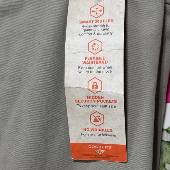 Mens Dockers Straight Workday Khaki Stretch Pants 40X30 Smart 360 Flex Tan NWT - Picture 4 of 5